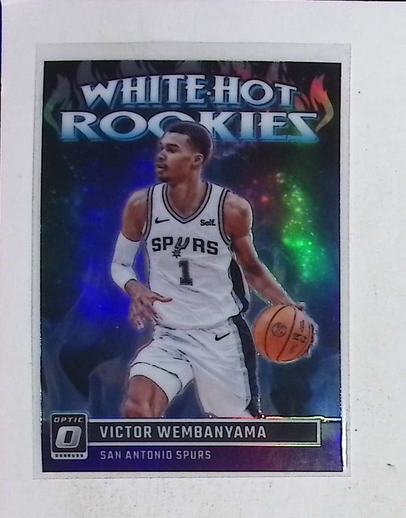 Victor Wembanyama Rookie Card Purple Prizm White Hot Rookies 2023 Donruss Optic #2 (1 of 2)