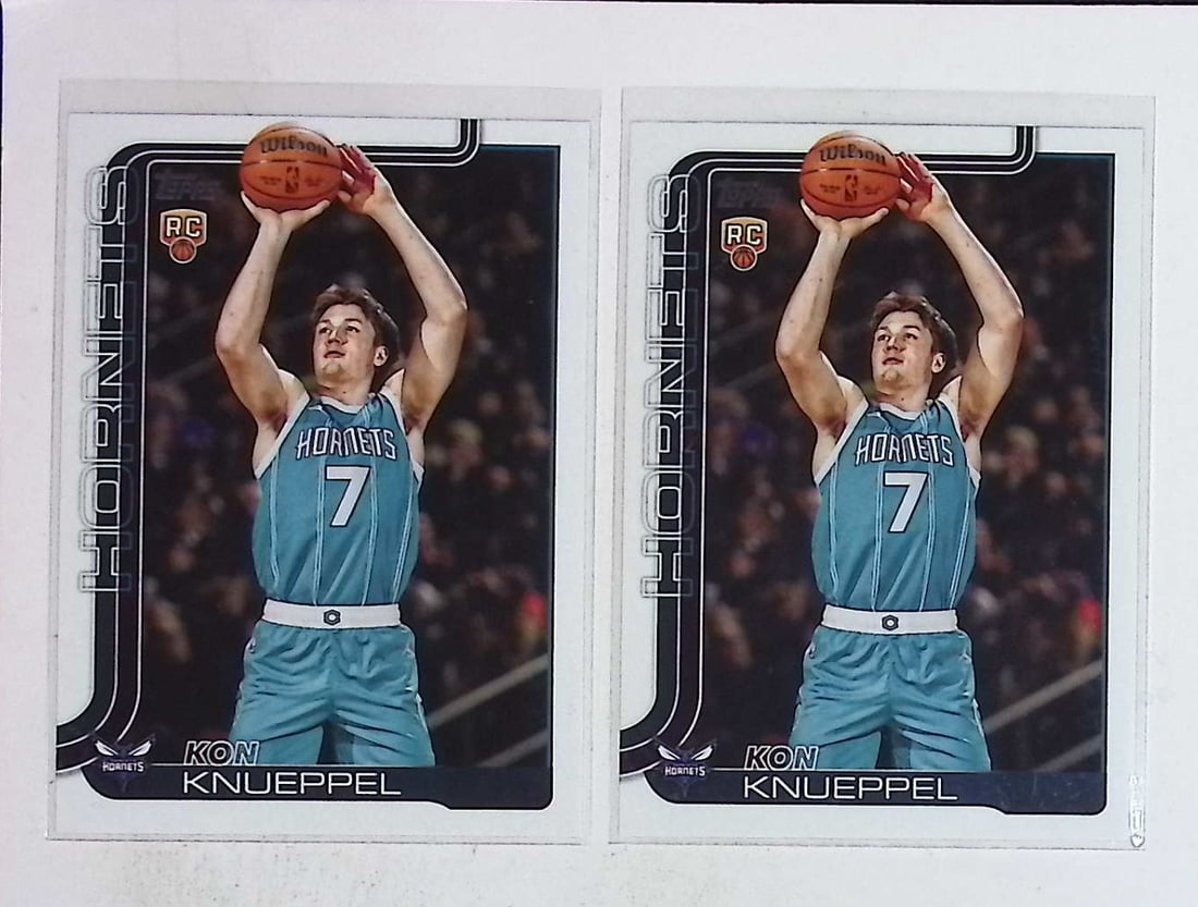 2 Kon Knueppel Rookie Cards 2025 Topps #204 Duke Blue Devils, Charlotte Hornets: Topps Basketball NBA Trading & Sports Cards, Sports Cards for Sale Near Me, Chrome, Refractor, SP, SSP, Valuable Auction Memorabilia Lots Sold On Line, NBA Championship & Hall of Fame Player Cards