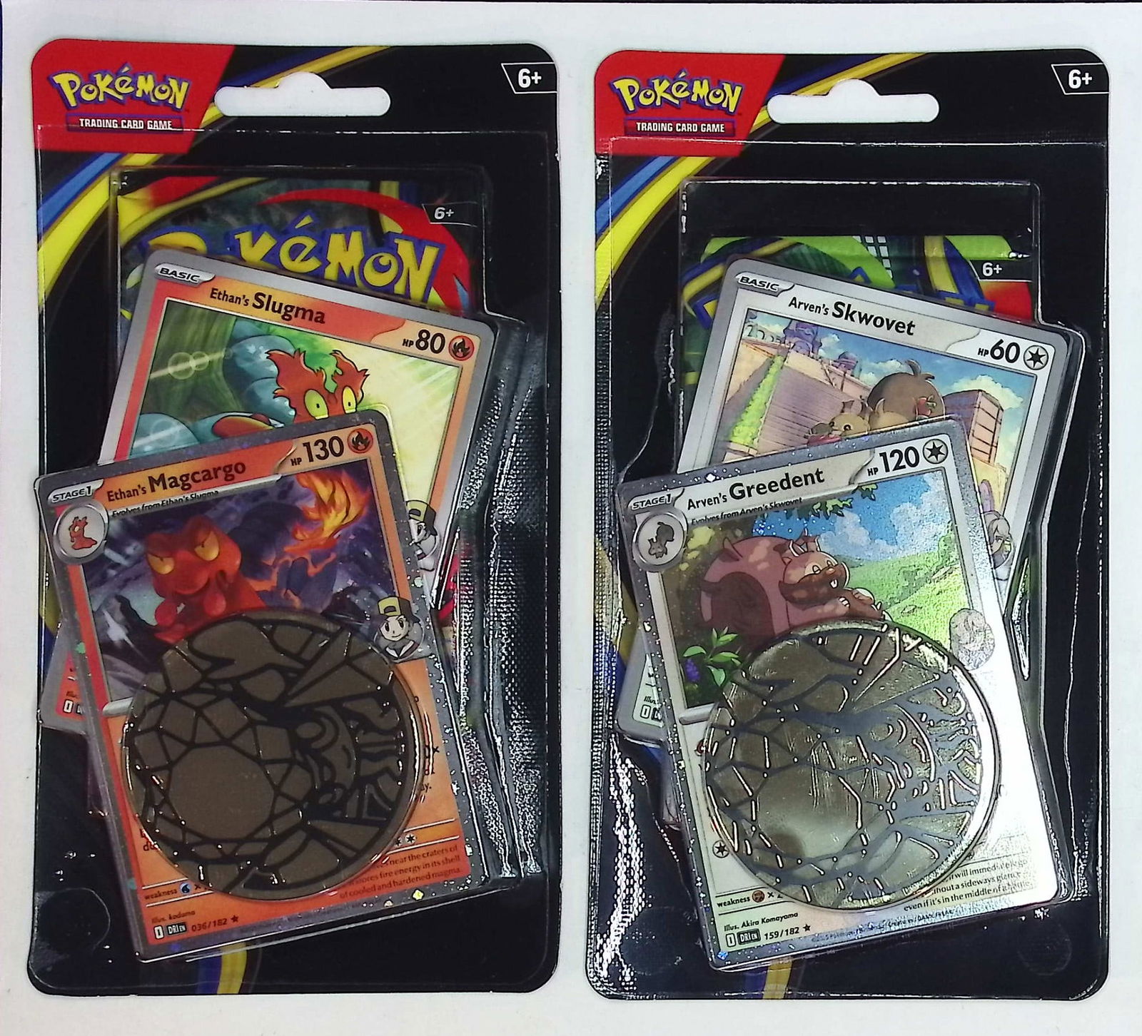 2 COUNT: Pokemon Mega Evolutions Phantasmal Flames Single Booster Blister Hanger w/ 1 Coin & 2 Promo (1 of 2)