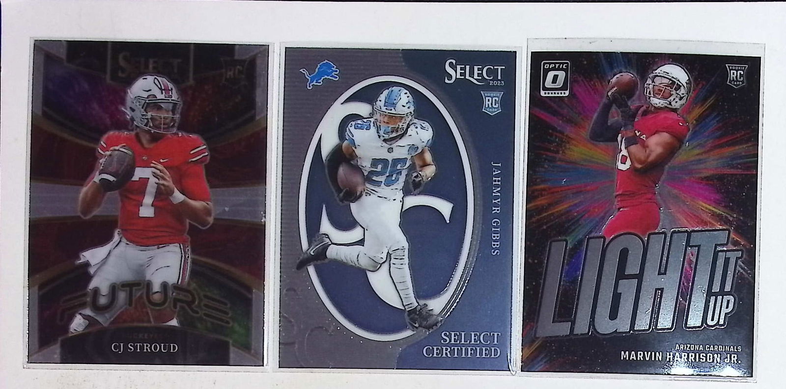 NFL Rookie Cards: C.J. Stroud, Jahmyr Gibbs, & Marvin Harrison, Jr. Panini & Donruss (1 of 2)