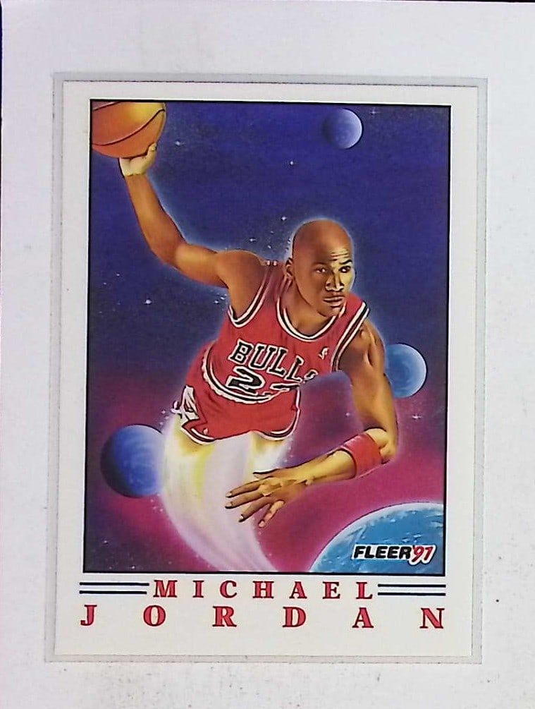 Michael Jordan Pro Vision Insert 1991 Fleer #2 of 6 Vintage Basketball Card (1 of 2)