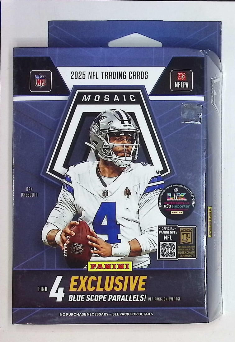 2025 Panini Mosaic Football HANGER BOX - Cam Ward, Emeka Egbuka, Ashton Jeanty, Travis Hunter,: Panini Football NFL Trading & Sports Cards, Rookie Cards in this set are Ja' Marr Chase, Trevor Lawrence, Devonta Smith, Jaylen Waddle, Travis Etienne, Justin Fields, Sports Cards for Sale Near Me, Au