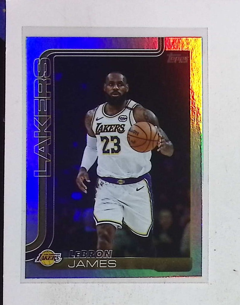 Lebron James Refractor 2025 Topps Chrome #150 Los Angeles Lakers (1 of 2)
