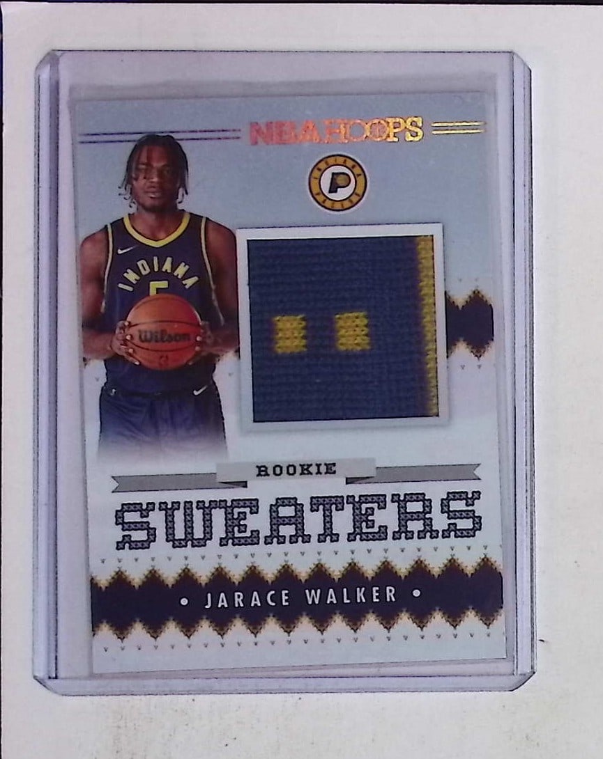 Jarace Walker Rookie Sweaters Patch Card 2023 Panini NBA Hoops #RSW-JWL (1 of 2)