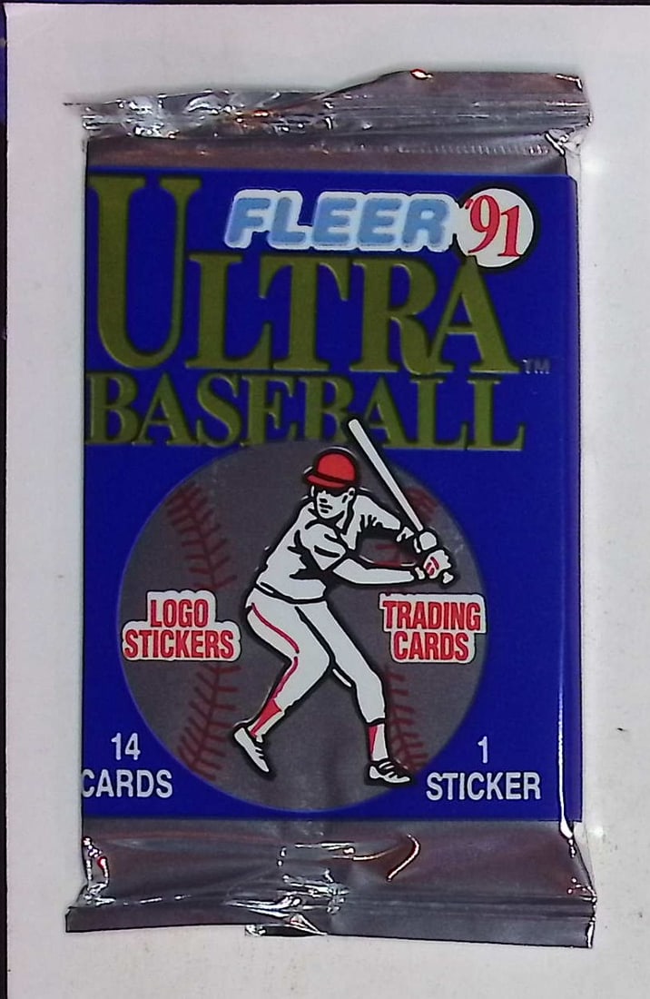 1991 Fleer Ultra Series 1 Baseball Cards Retail Box Pack Sports Cards MLB Trading Cards Rookie Cards (1 of 1)