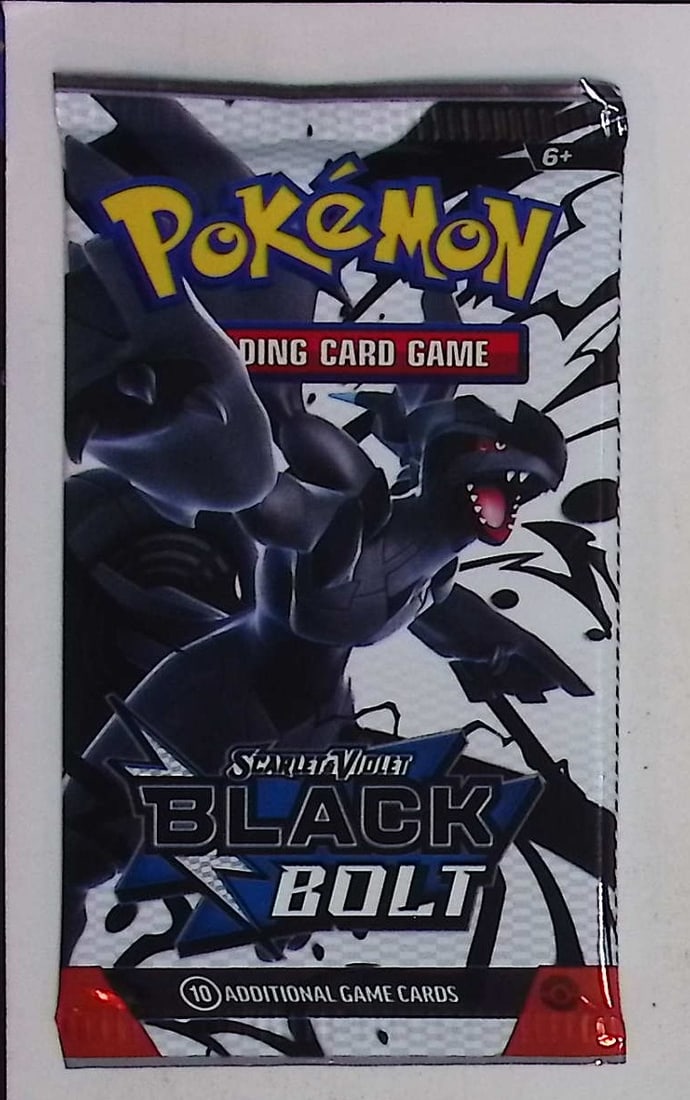 2025 Pokemon Scarlet & Violet Black Bolt 10 Card Booster Pack Charizard (1 of 1)