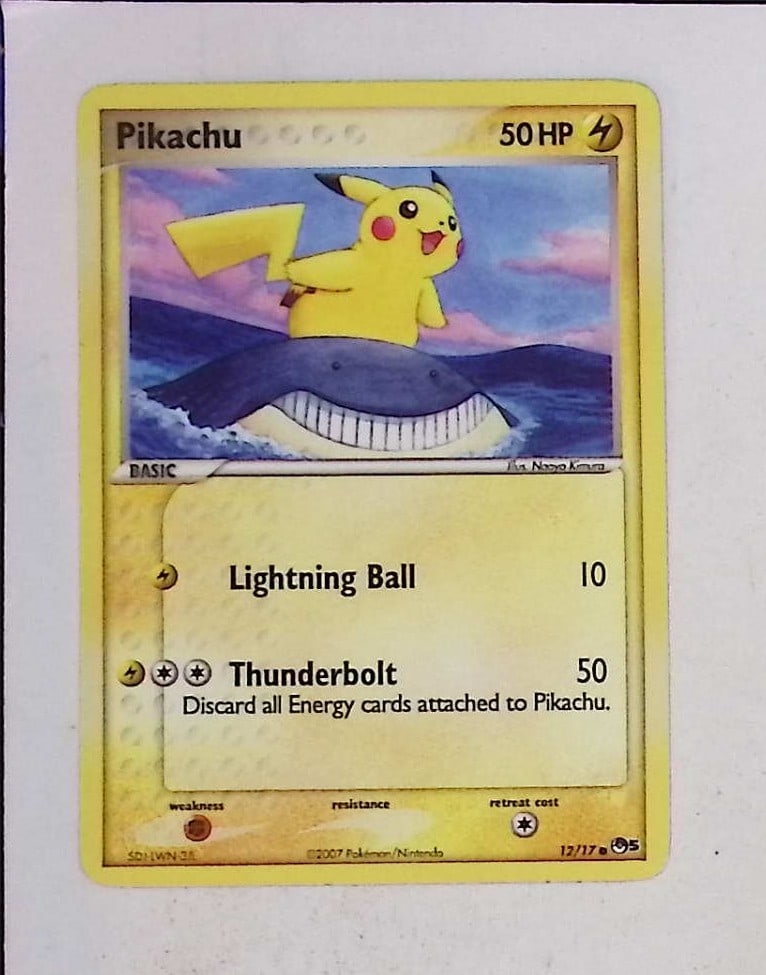 2007 Pokemon Pop Series 5 Pikachu #12/17 (1 of 2)