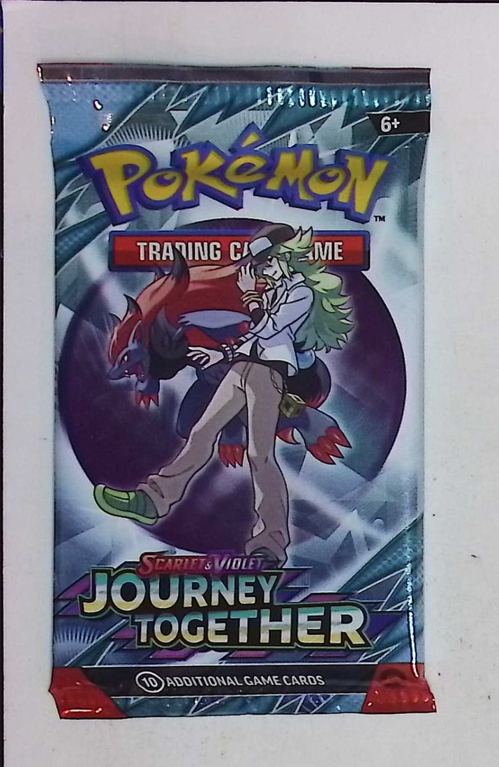 2025 Pokemon Scarlet & Violet Journey Together 10 Card TCG Sleeved Booster Pack Charizard (1 of 1)
