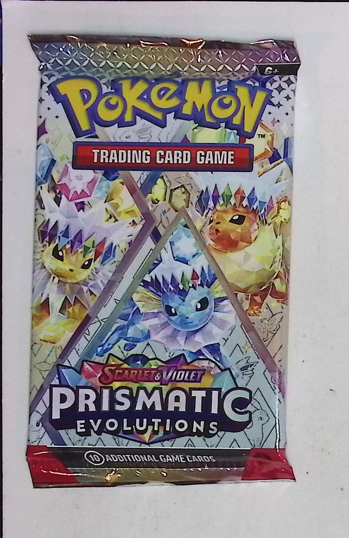2025 Pokemon Scarlet & Violet Prismatic Evolutions 10 Card Booster Pack Charizard (1 of 1)