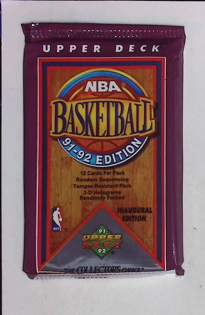 1991-92 Upper Deck Inaugural Edition Basketball Retail Box Wax Pack (1 of 1)