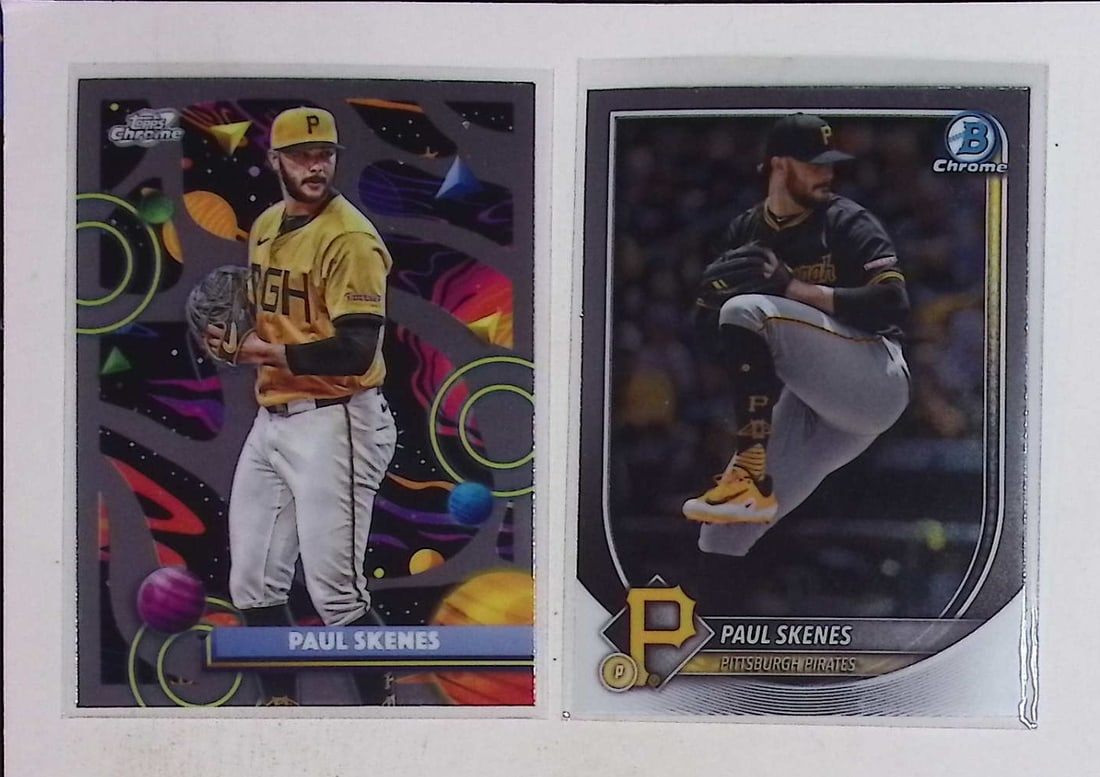 Paul Skenes 2025 Bowman Chrome #30 & 2025 Topps Cosmic Chrome (1 of 2)