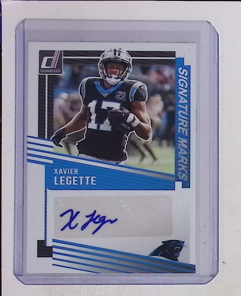 Xavier Legette Autograph Signature Marks Card 2025 Donruss #SM-XLE (1 of 2)