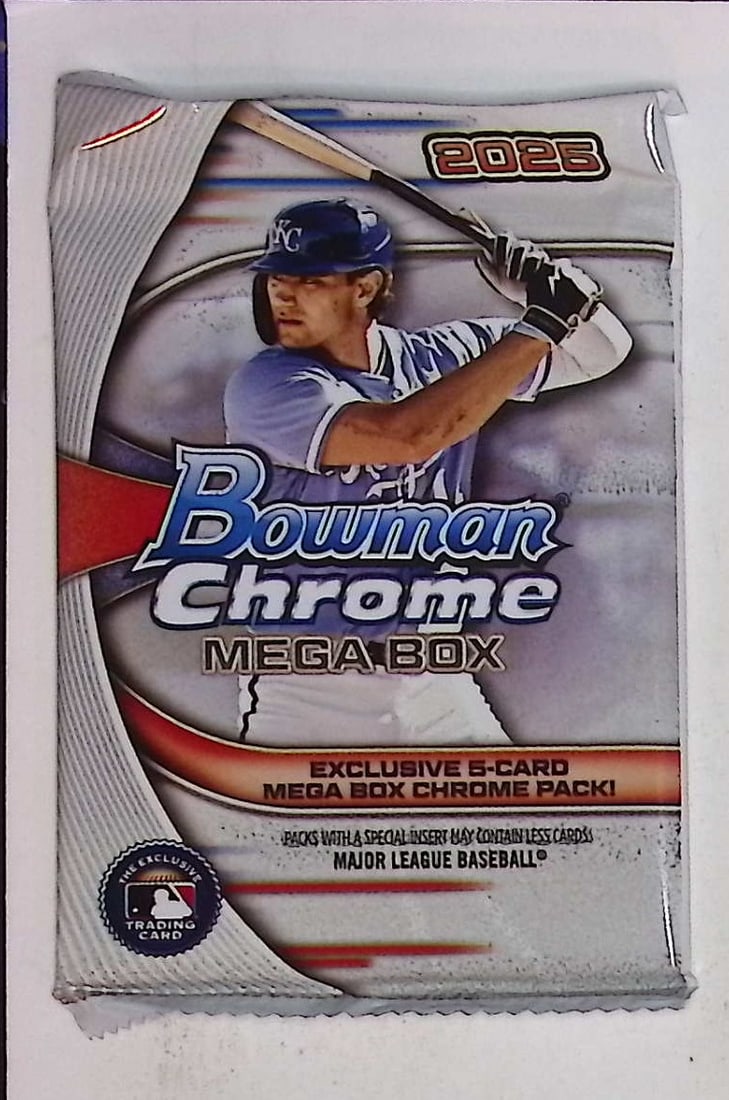 2025 Bowman Baseball Cards Mega Box Chrome Mojo Pack, James Wood Rookie Card (1 of 1)