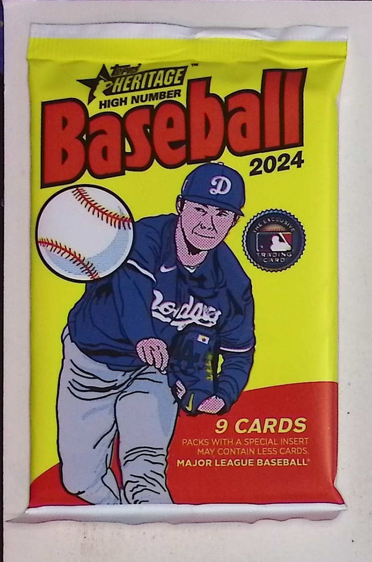 2024 Topps Heritage HIGH NUMBER Baseball Blaster Box Pack - Elly De La Cruz & Paul Skenes Rookie (1 of 1)