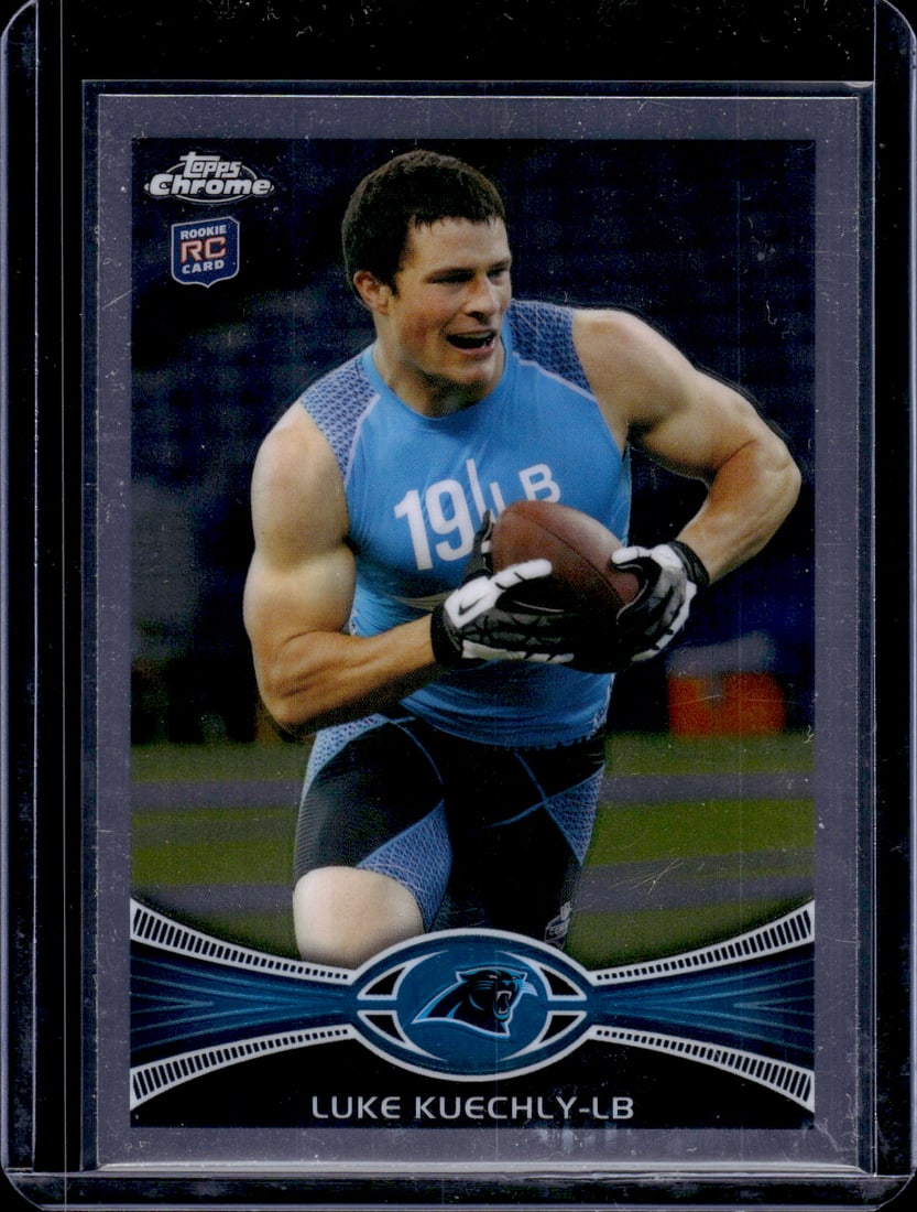 Luke Kuechly Rookie Card 2012 Topps Chrome #45 Carolina Panthers: Topps Football NFL Trading Sports Cards, Sports Cards for Sale Near Me, Super Bowl & Hall of Fame Player Cards, Resurgence, Composite, SP, SSP, Valuable Auction Memorabilia Lots For Sale On Line