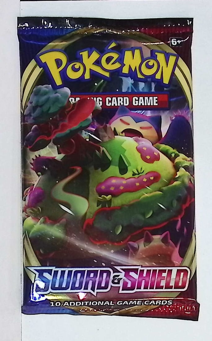 2020 Pokemon Sword and Shield 10 Card Booster Pack, TCG, Charizard, Evee, Pikachu (1 of 1)