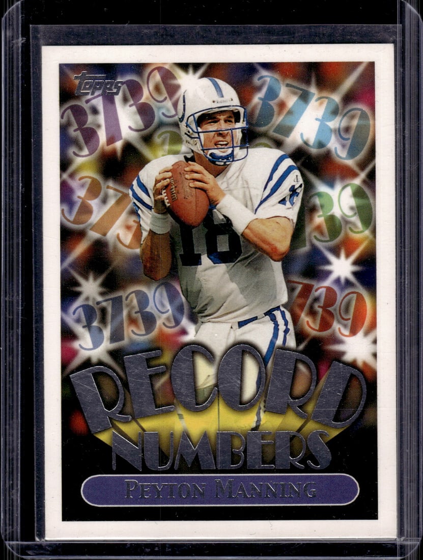 Peyton Manning Record Numbers 1999 Topps #RN9 Indianapolis Colts (1 of 2)