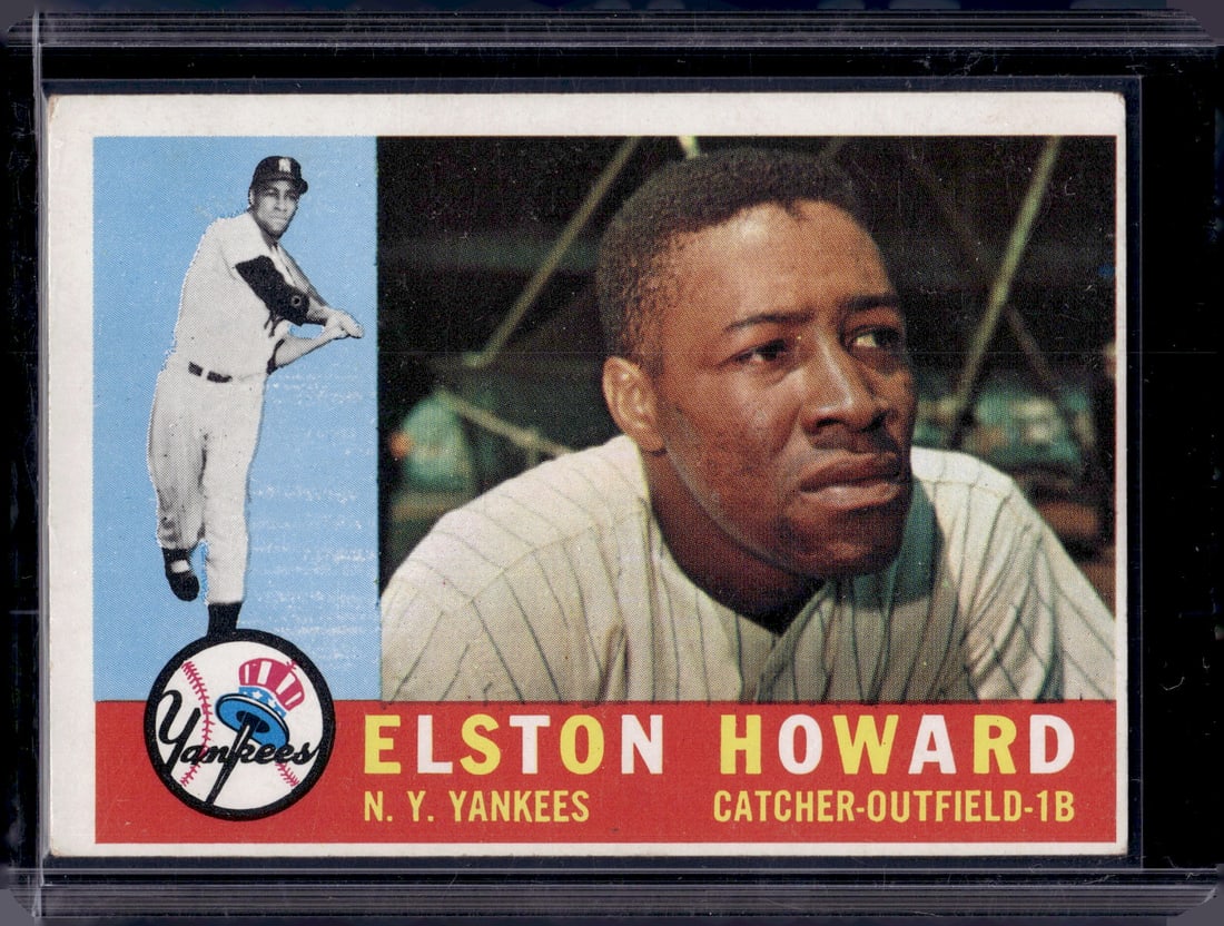 Elston Howard 1960 Topps #65 New York Yankees Vintage Baseball Card (1 of 2)