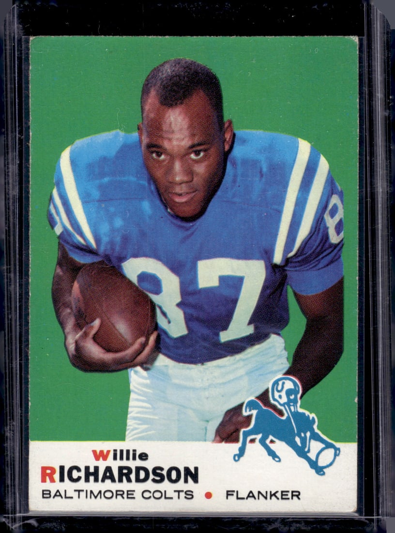 Willie Richardson 1969 Topps #5 Baltimore Colts Vintage Football Card (1 of 2)