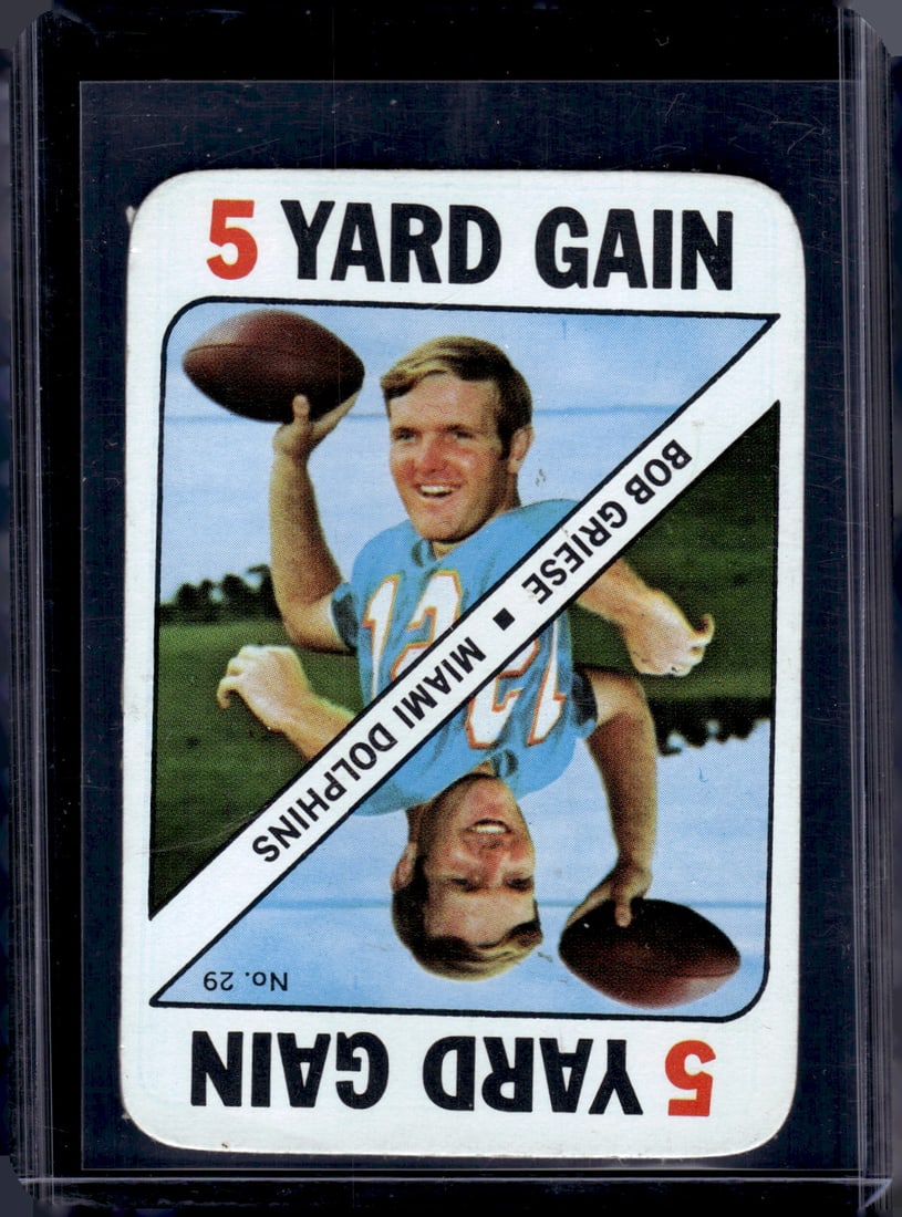 Bob Griese 1971 Topps Game Card Some Rough Edges on the Back See Pics (1 of 2)