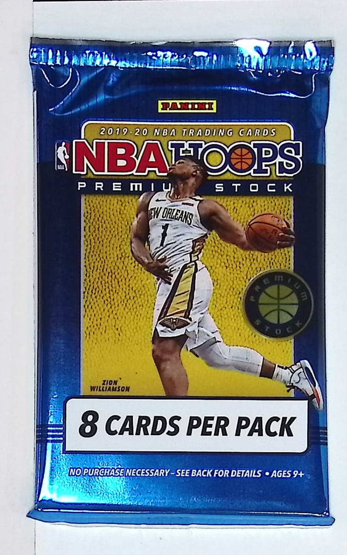 2019-20 Panini NBA Hoops Premium Stock Basketball MEGA BOX PACK, Rookies: Zion Williamson, Ja (1 of 1)