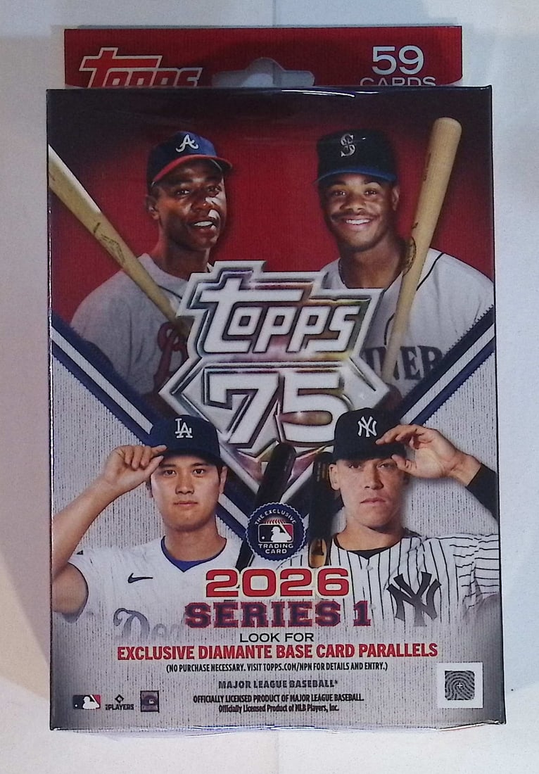 2026 Topps Series 1 Baseball 75th Anniversary Hanger Box (1 of 1)
