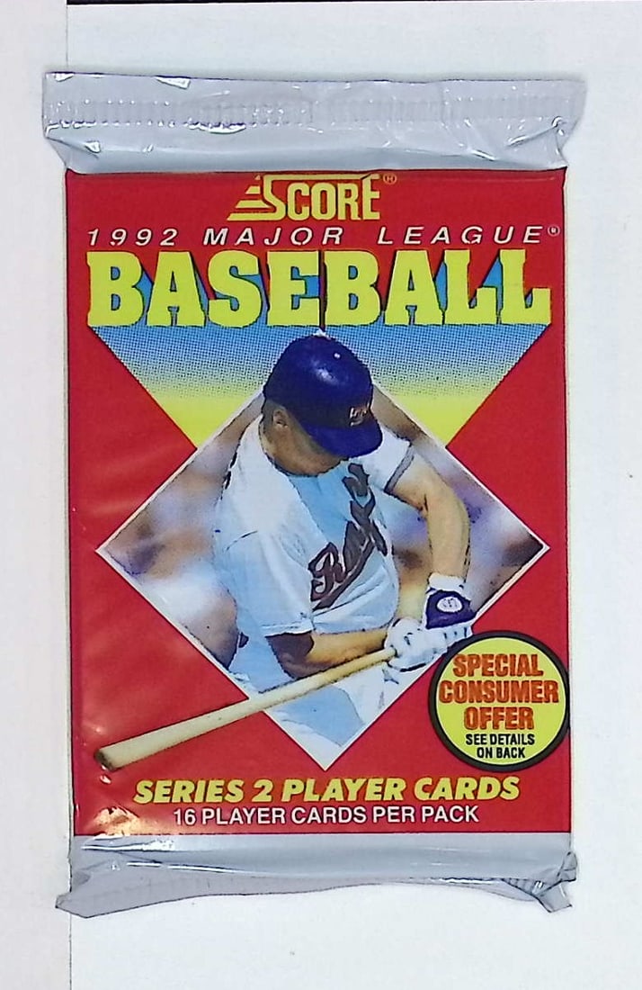 1992 Score Series 2 Vintage Baseball Cards Retail Box Pack, Sports Cards (1 of 1)