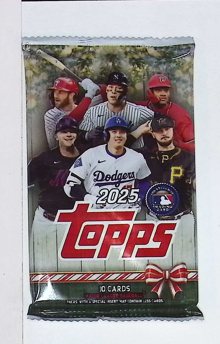 2025 Topps Baseball Holiday MEGA BOX PACK: Factory Sealed Topps Baseball MLB Trading & Sports Cards, Rookie Cards in this set are James Wood, Dylan Crews, Speckled, SP, SSP, Variations, Autographs, Chrome, Refractors, 1976 Topps, Sports Cards