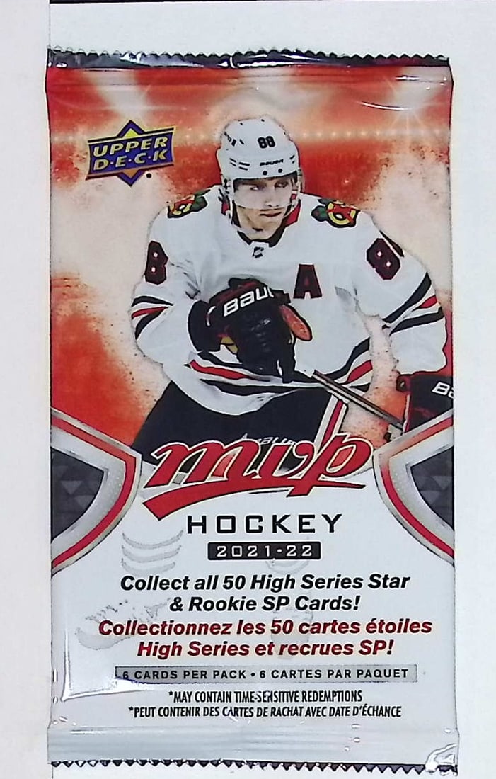 2021-22 Upper Deck MVP Hockey Cards High Series HOBBY BOX PACK Sports Cards (1 of 1)