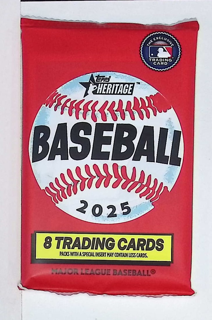 2025 Topps Heritage Baseball Cards BLASTER BOX PACK Sports Cards James Wood Rookie Card (1 of 1)