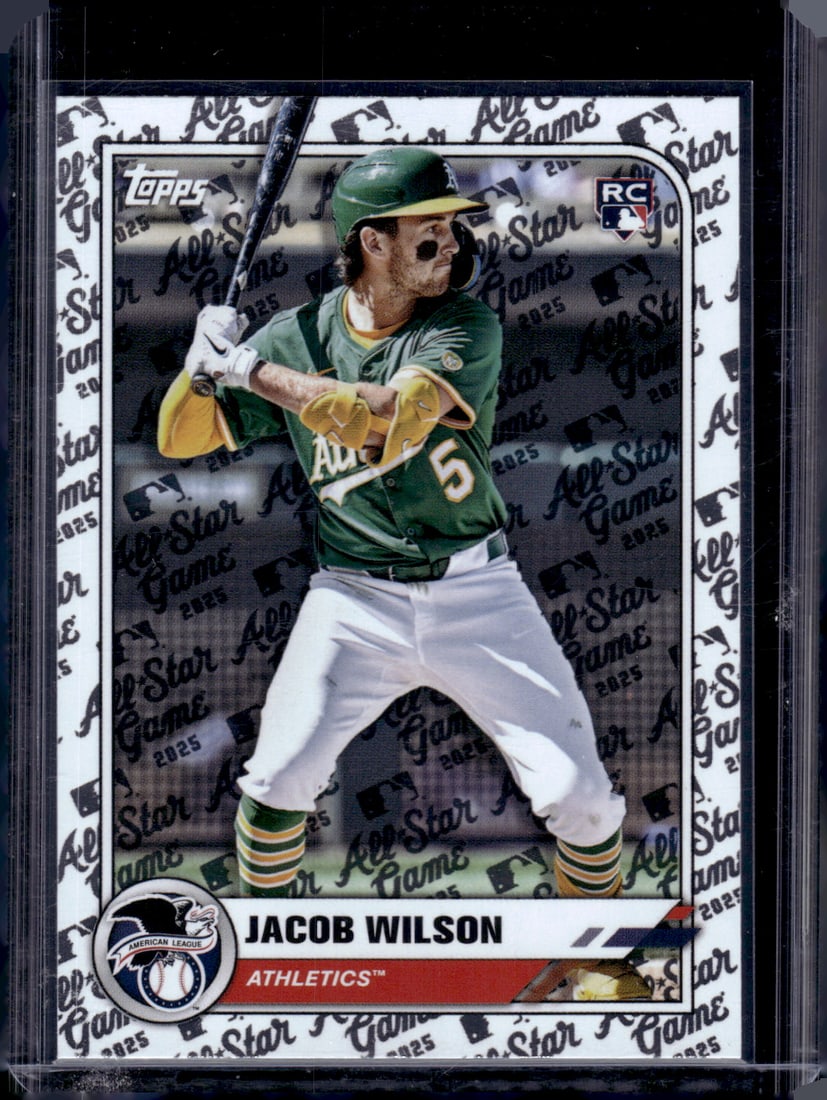 Jacob Wilson Rookie Card All-Star Game 2025 Topps #77 Oakland Athletics (1 of 2)