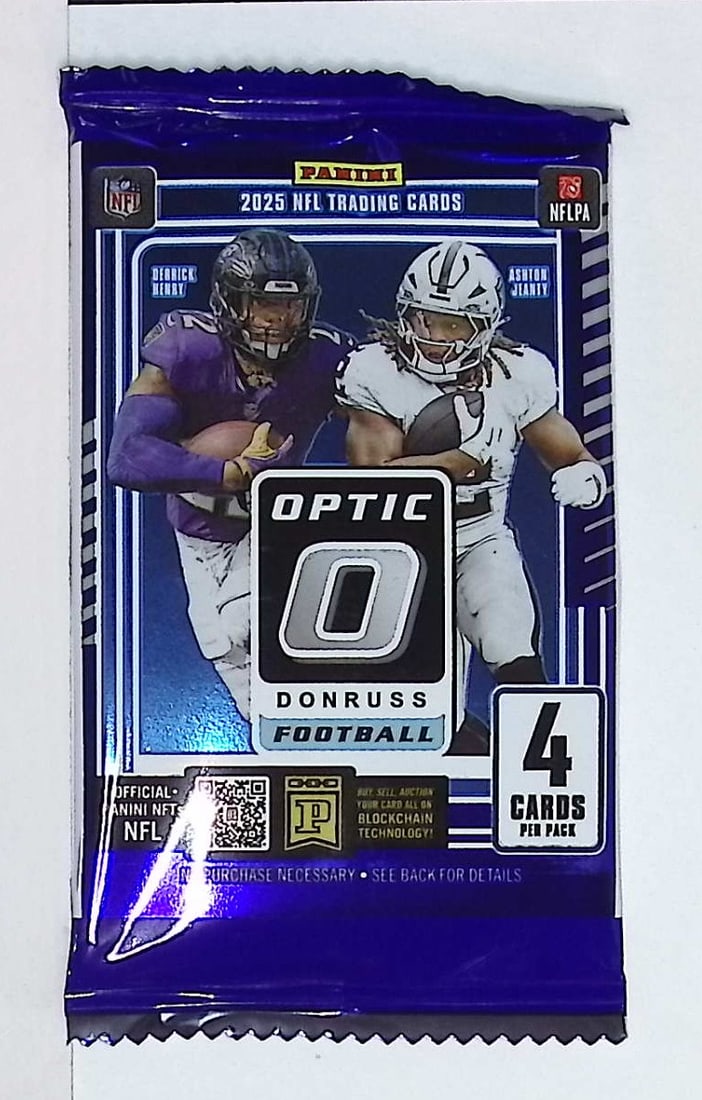 2025 Donruss Optic Football BLASTER BOX PACK - Downtown, Uptown Inserts: Donruss Optic Football NFL Trading & Sports Cards, Rookies In this set are Travis Hunter, Emeka Egbuka, Jaxson Dart, Cam Skattebo, Cam Ward, Uptown SP, Rated Rookie, Downtown SSP Cards, Sports Cards f