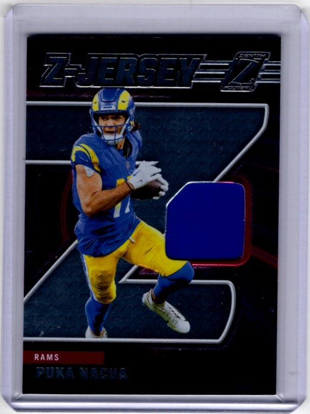 Puka Nacua Patch 2024 Panini Zenith #ZJ29 Los Angeles Rams (1 of 2)