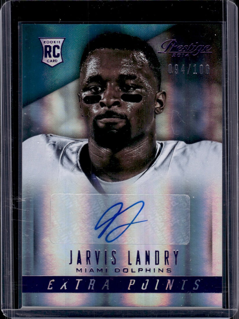 Jarvis Landry Rookie Auto Purple /100 2014 Prestige #247 Miami Dolphins (1 of 2)
