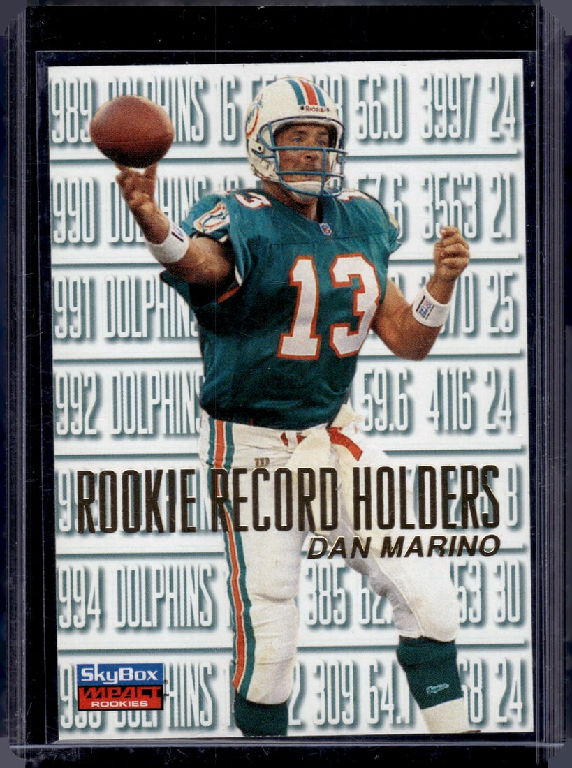 Dan Marino 1996 Skybox Rookie Record Holders #145 Miami Dolphins (1 of 2)