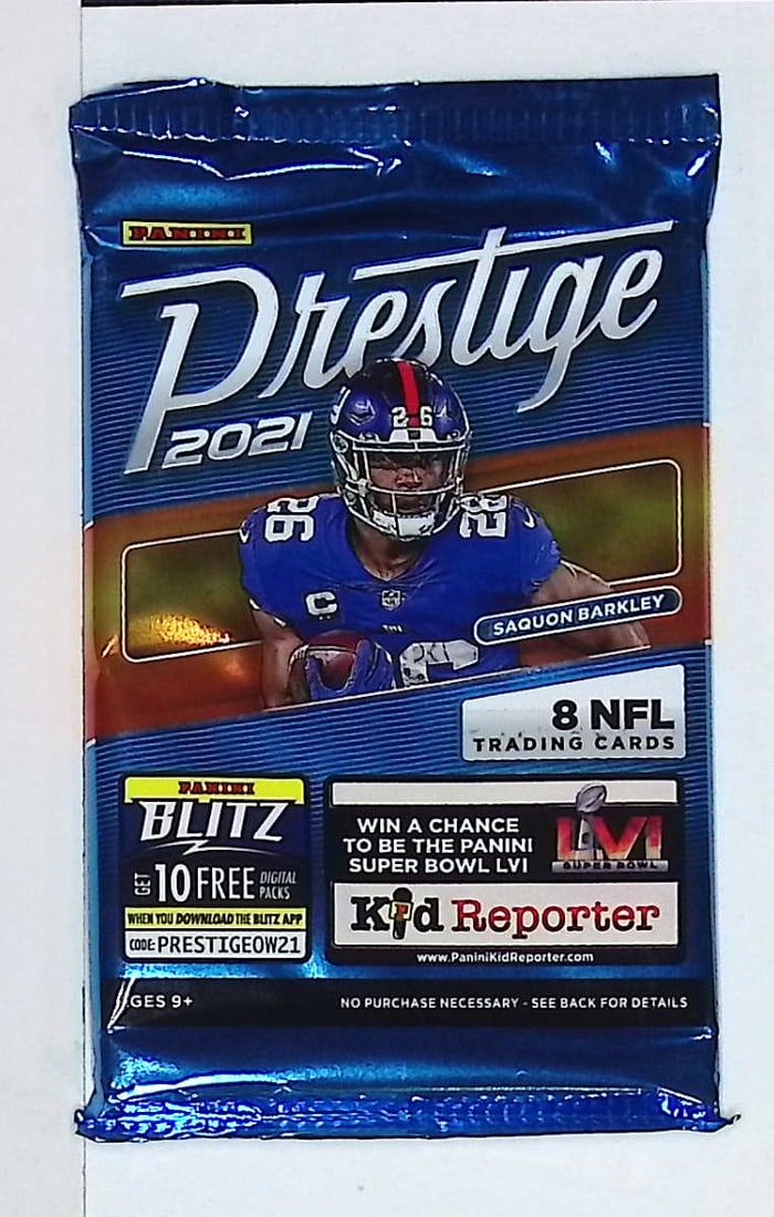 2021 Panini Prestige Football BLASTER BOX PACK: Panini Rookie Football NFL Trading & Sports Cards, Rookie Cards in This Set are Jayden Daniels, Bo Nix, Drake Maye, Marvin Harrison, Jr, JJ McCarthy, Football & Sports Cards for Sale Near Me, Silver, 