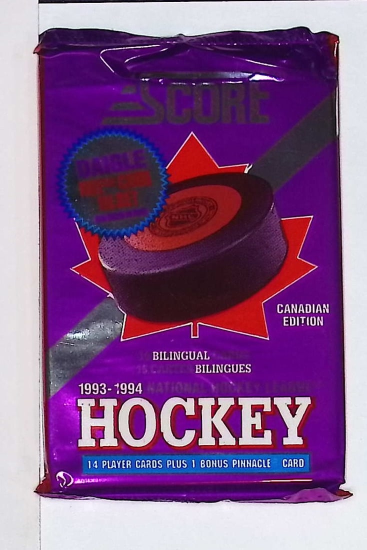 1993-94 Score Bilingual Canadian Edition Hockey Retail Box Pack (1 of 1)