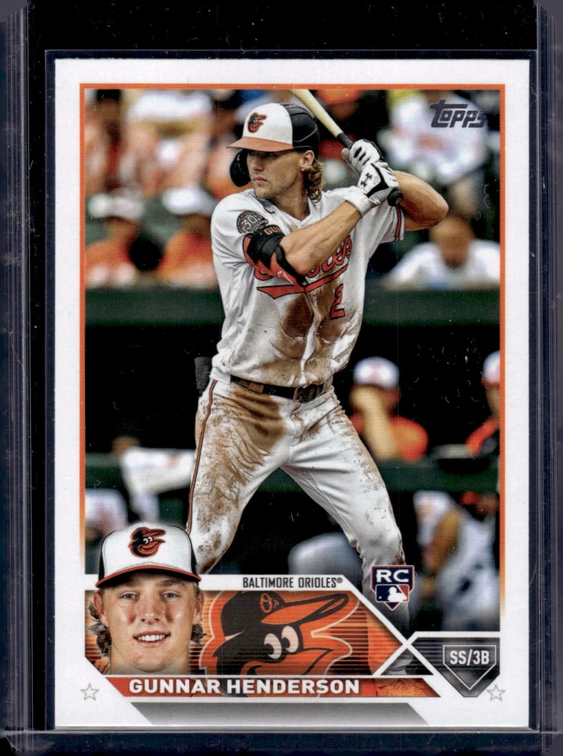 Gunnar Henderson Rookie Card 2023 Topps #206 Baltimore Orioles (1 of 2)