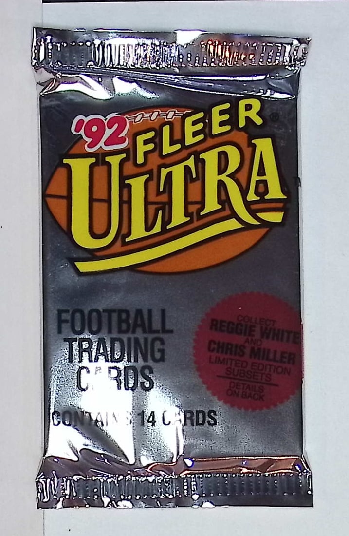 1992 Fleer Ultra Vintage Football Cards Retail Box Pack Sports Cards Rookie Cards: Fleer Vintage Football NFL Trading & Sports Cards, Superbowl Memorabilia, Old Sports Cards for Sale Near Me, Emmitt Smith, Dan Marino, Joe Montana, John Elway, Valuable Auction Memorabilia Lots for Sa
