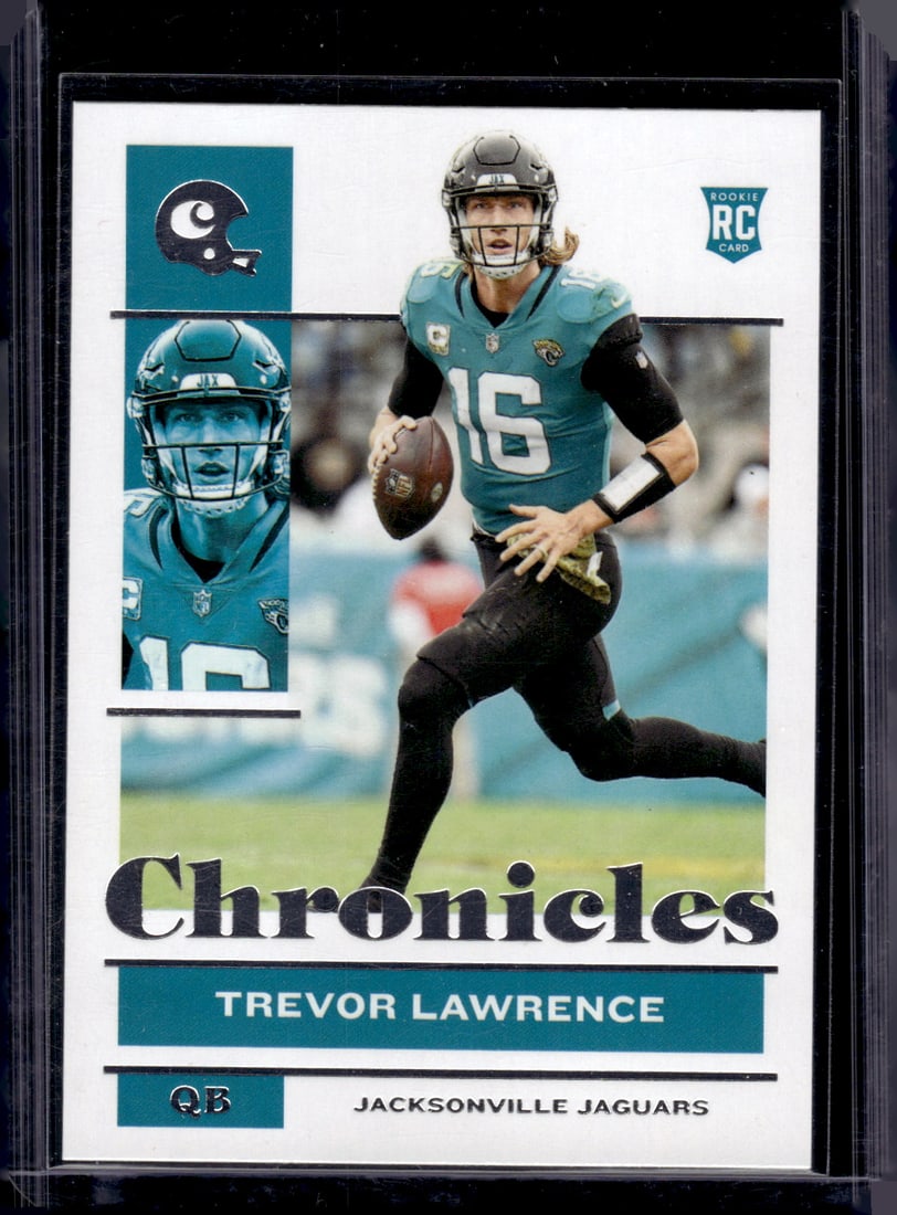 Trevor Lawrence Rookie Card 2021 Panini Chronicles #447 Jacksonville Jaguars (1 of 2)