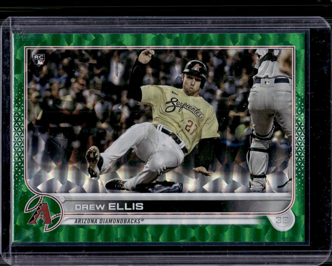 Drew Ellis Rookie Card Green Foil /499 2022 Topps #298 Diamondbacks (1 of 2)