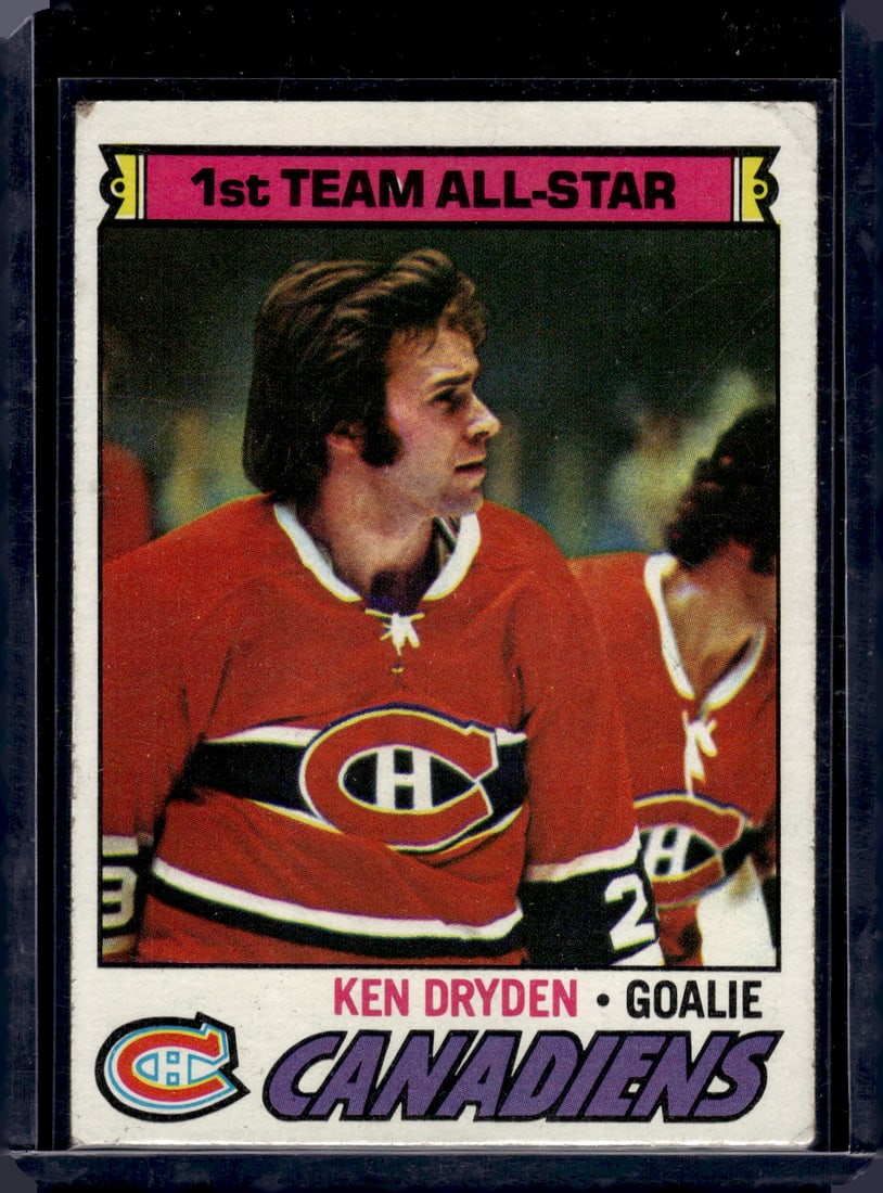 Ken Dryden 1977-78 Topps #100 Montreal Canadiens (1 of 2)