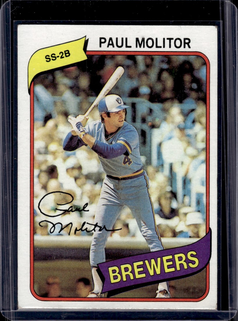 Paul Molitor 1980 Topps #406 Brewers (1 of 2)
