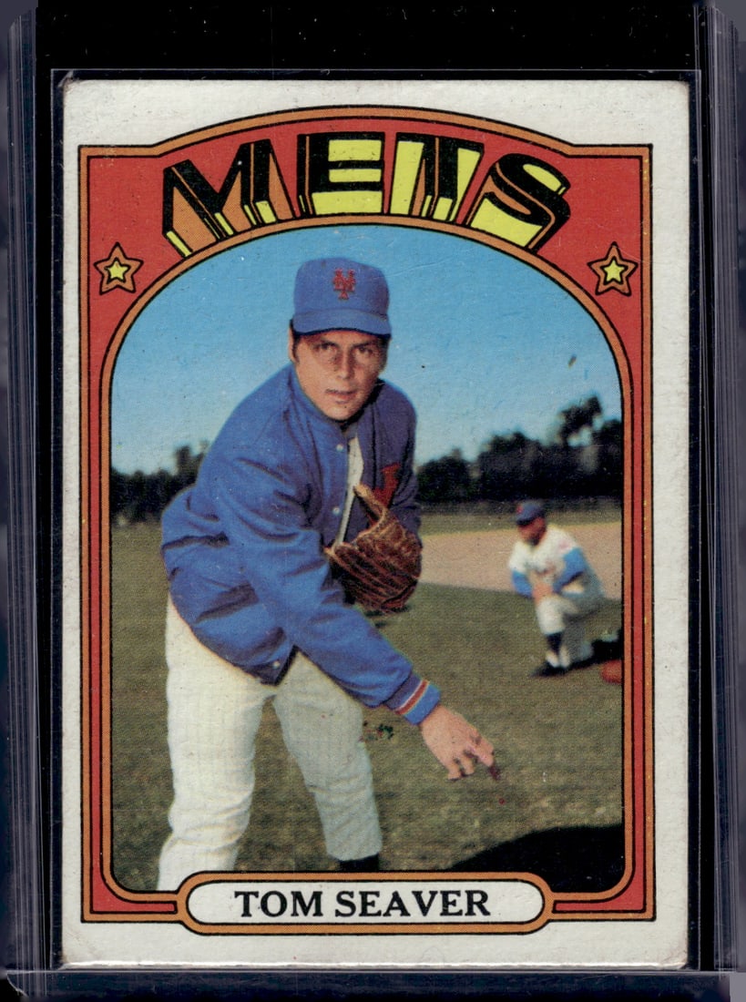 Tom Seaver 1972 Topps #445 New York Mets Vintage Baseball Card (1 of 2)