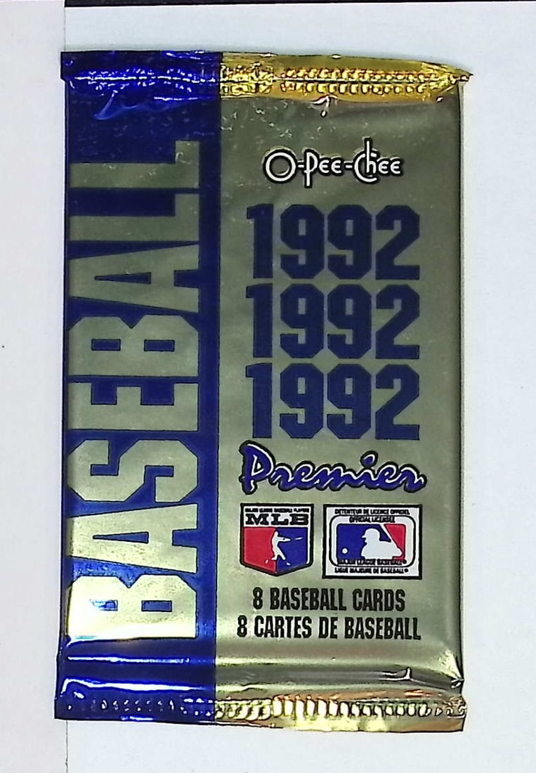 1992 O Pee Chee Premier Baseball Cards Retail Box Pack (1 of 1)