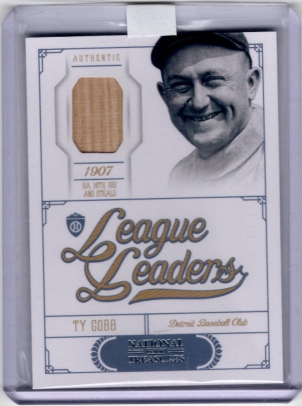 Ty Cobb Game Used Bat Patch /99 2012 National Treasures #2 (1 of 2)
