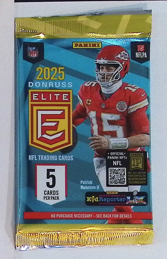 2025 Donruss Elite Football MEGA BOX PACK - Cam Ward, Ashton Jeanty, Dillon Gabriel, Shadeur Sanders (1 of 1)