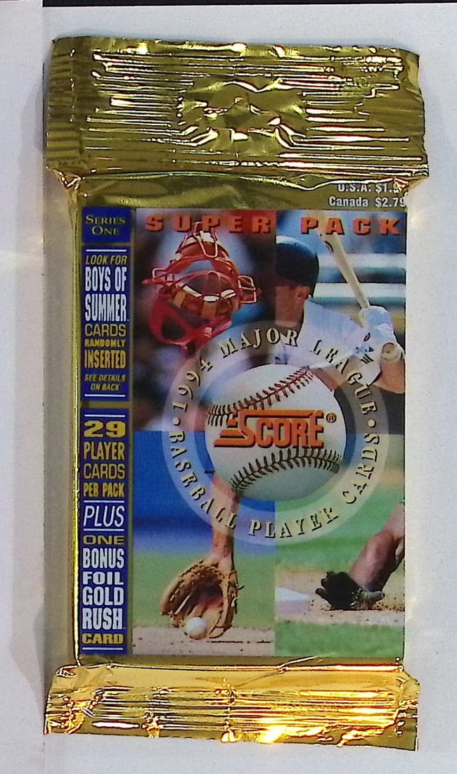 1994 Score Series 1 Super Pack 29 Cards, 1 Foil Card & Boys of Summer Inserts Vintage Baseball Cards (1 of 1)