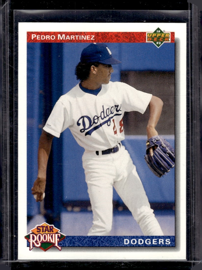Pedro Martinez Rookie Card 1991 Upper Deck #18 Dodgers: Upper Deck Baseball MLB Trading & Sports Cards, Old Sports Cards for Sale Near Me, Auction Memorabilia Lots for Sale On Line, World Series & Hall of Fame Players