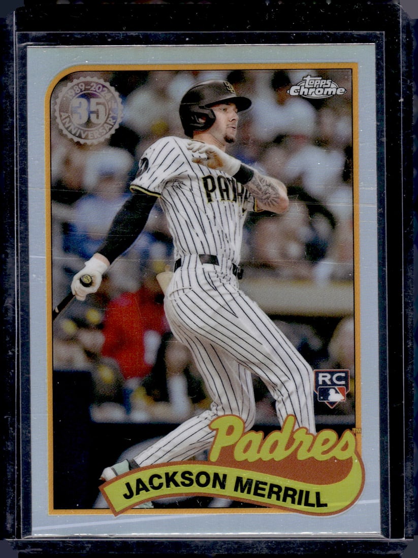 Jackson Merrill Rookie Card 35th Anniversary Refractor 2024 Topps Chrome #89CU-9 (1 of 2)